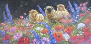 Sheep with Blossoms