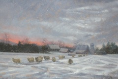 Earth Haven Farm :Winter Morning18x36